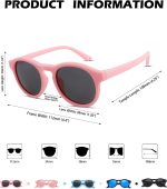 Pro Acme Polarized Baby Sunglasses with Strap for Toddler Newborn Infant Age 0-24 Months Flexible Boy Girls Sunglasses UV400 - Image 4